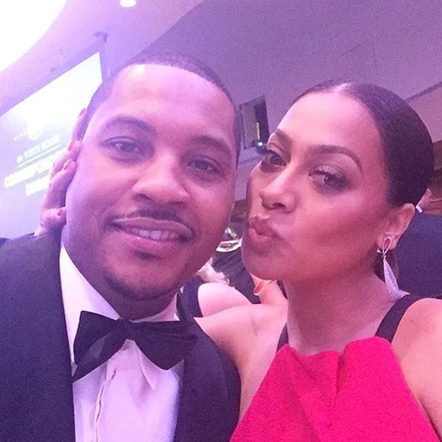 We Love the Way LaLa Cheers For Hubby Carmelo On and Off the Court
