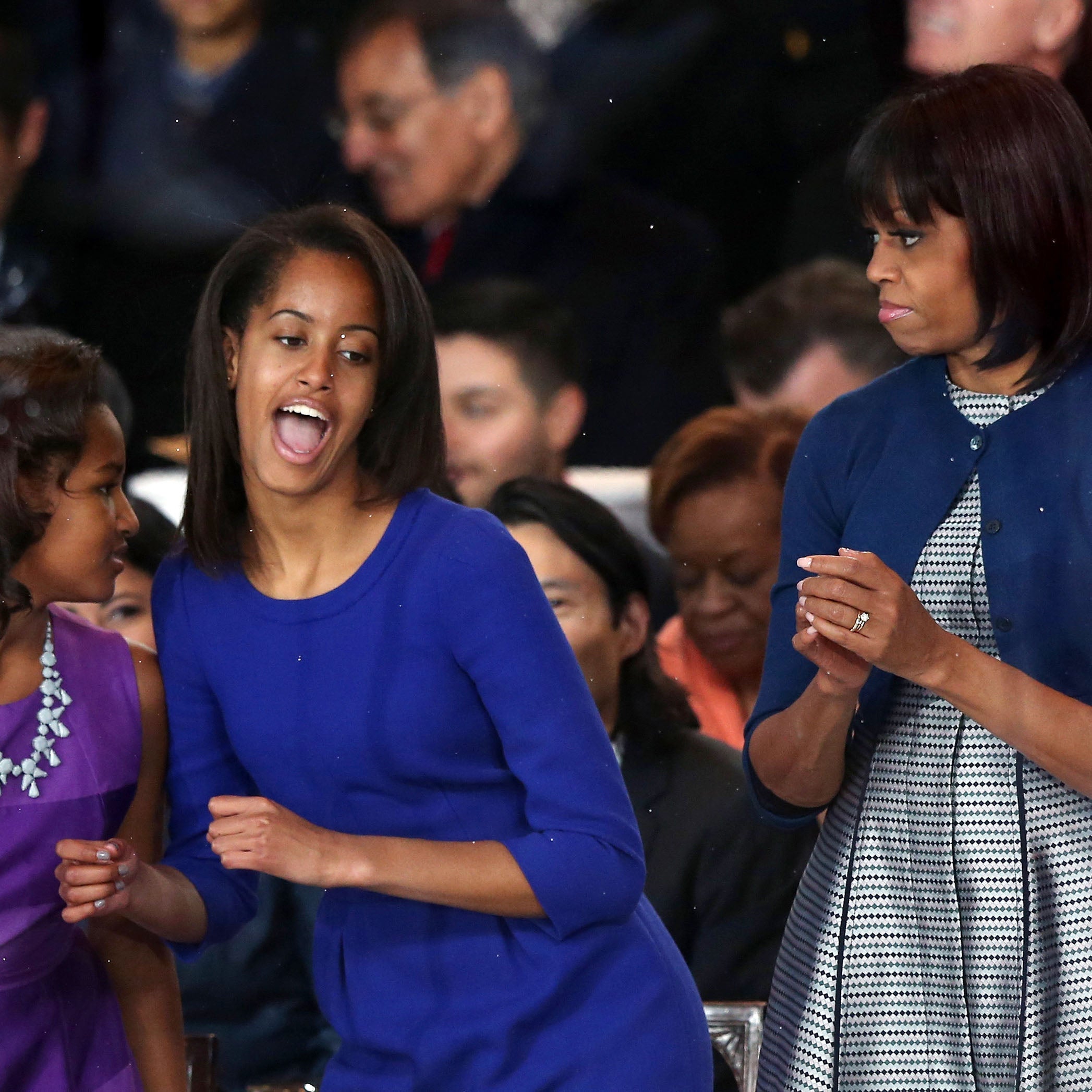 First Lady Michelle Obama and Her Daughters Through the Years
