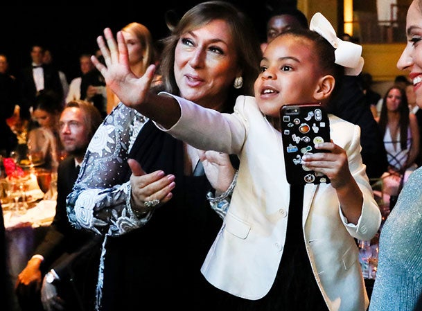 Blue Ivy Has Adorable Moment During Beyonce's CFDA Acceptance Speech
