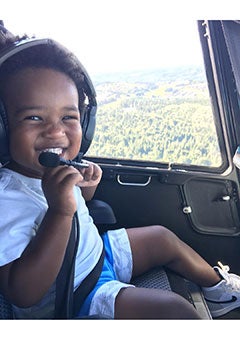 How Cute Does Baby Future Look On This Helicopter Ride?