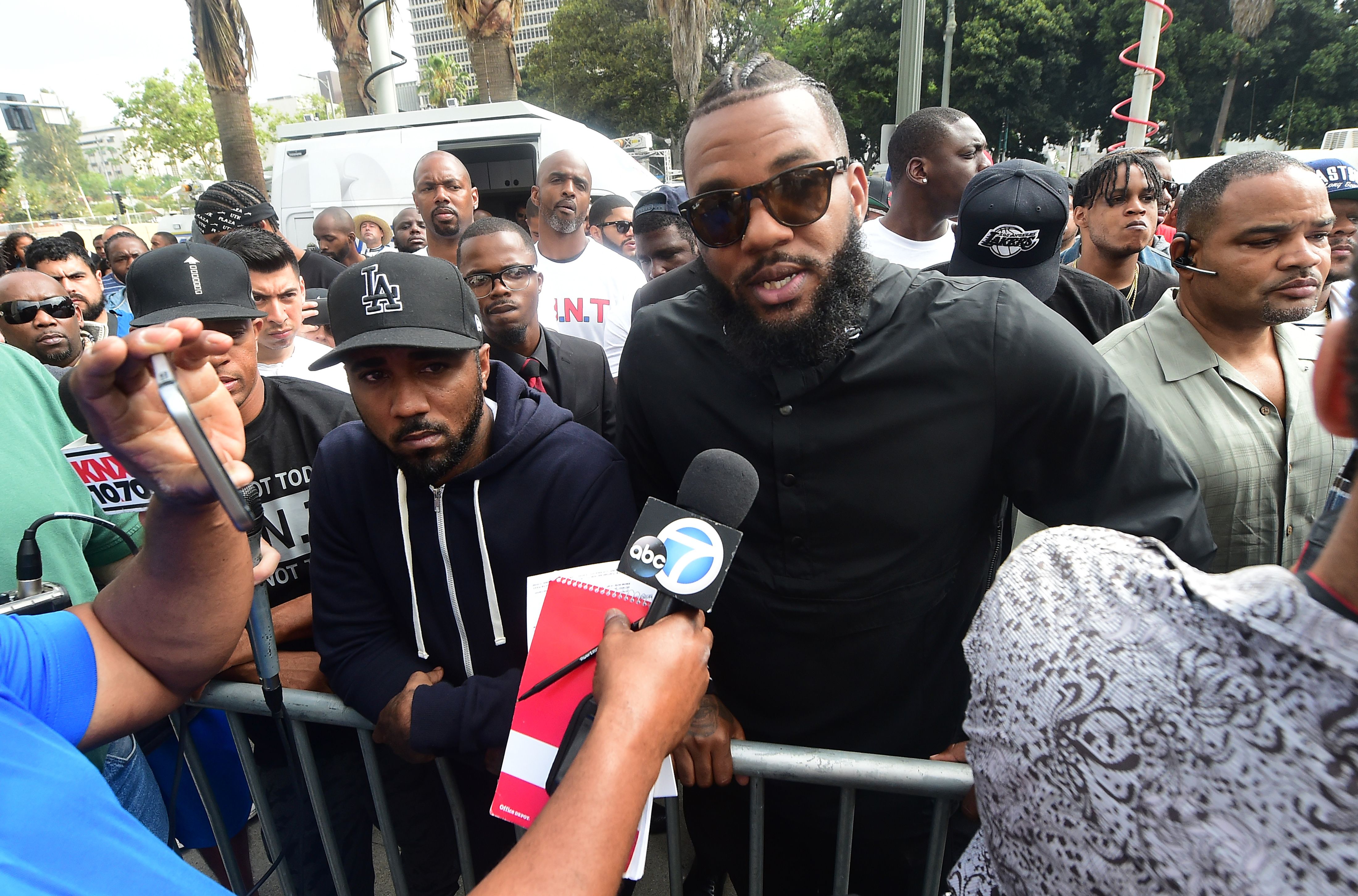 Snoop Dogg and The Game Lead Peaceful All-Male Protest in LA