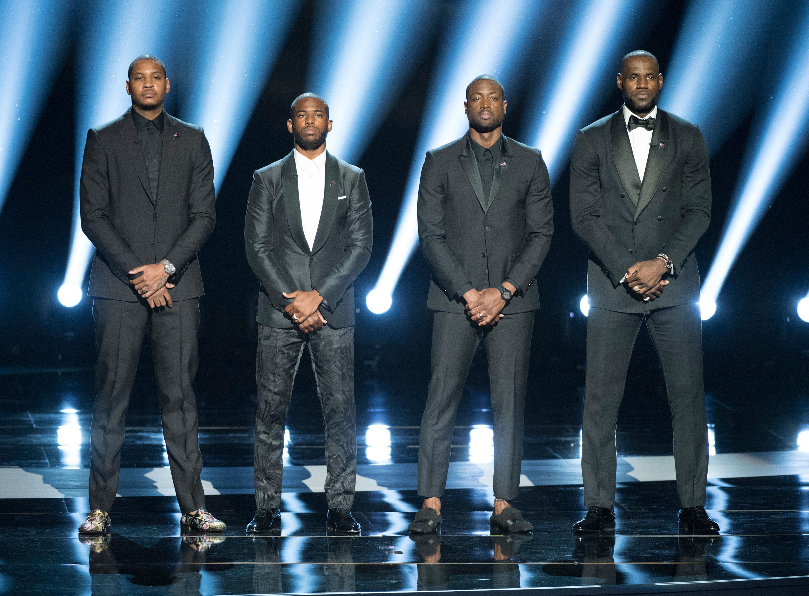 LeBron James, Dwyane Wade, Carmelo Anthony & Chris Paul Issue Call To Action During ESPYs
