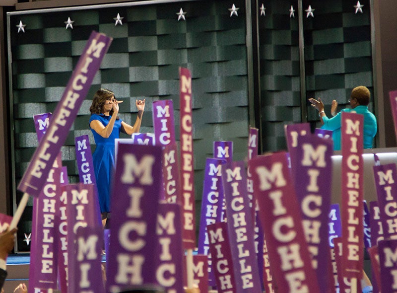 How Black Women at the DNC Responded to Michelle Obama’s Speech
