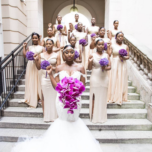Black Bride Moment of the Day: The Most Woke (and Beautiful) Wedding on the 'Gram
