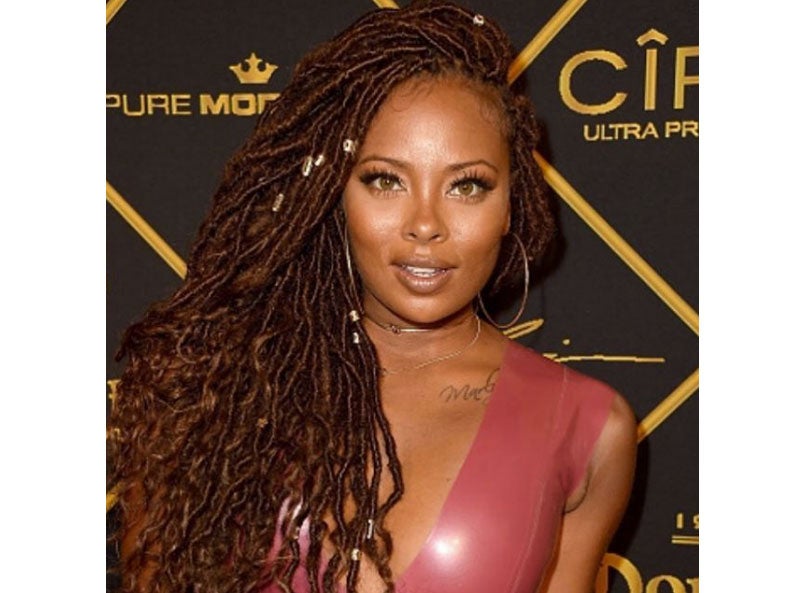 Eva Marcille Looks Stunning In Long Goddess Locs at 2016 MAXIM Hot 100 Party
