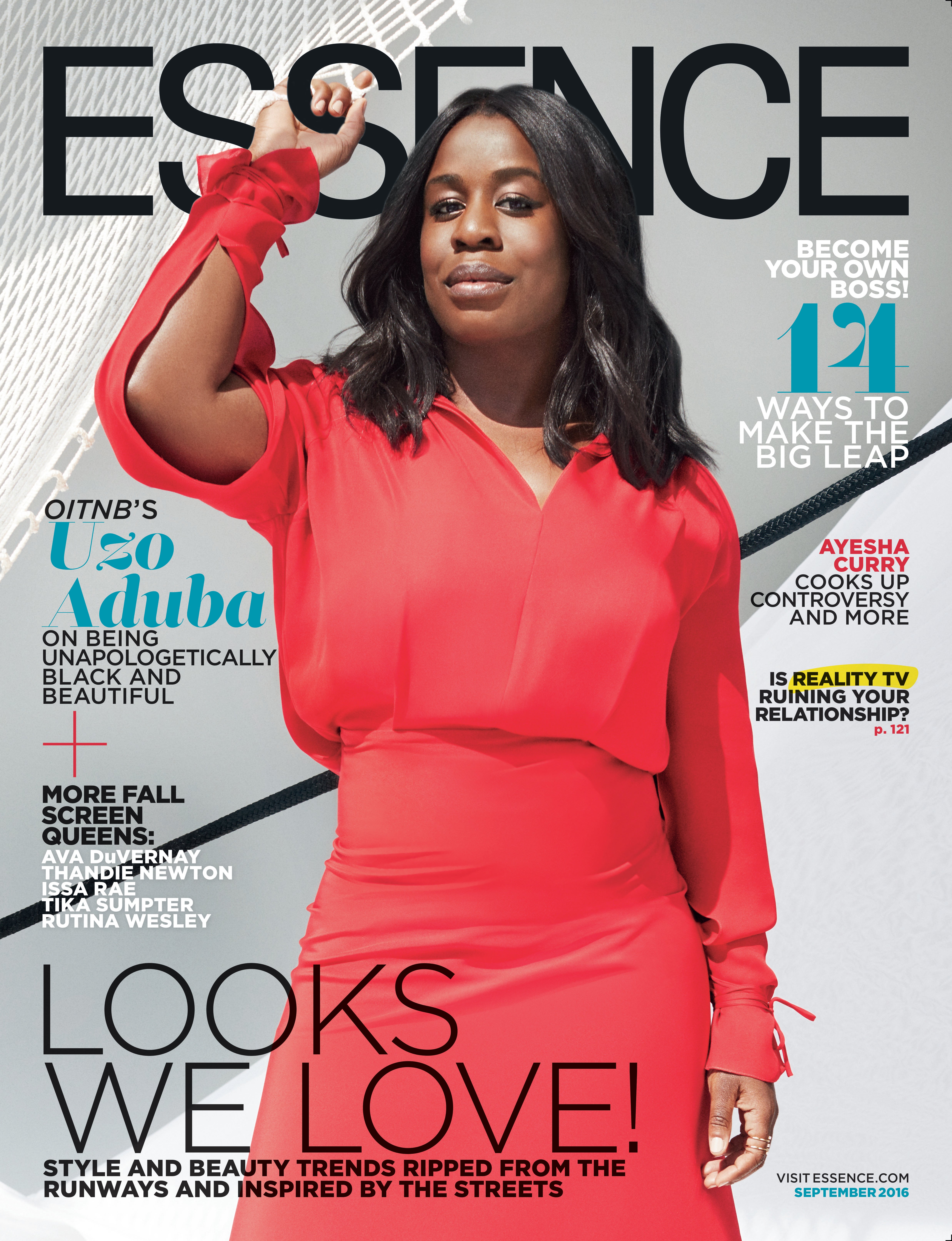 Uzo Aduba Dazzles on the September Issue of ESSENCE
