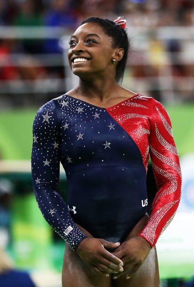 Behold, Simone Biles’ Oh-So-Sparkly Leotard Game