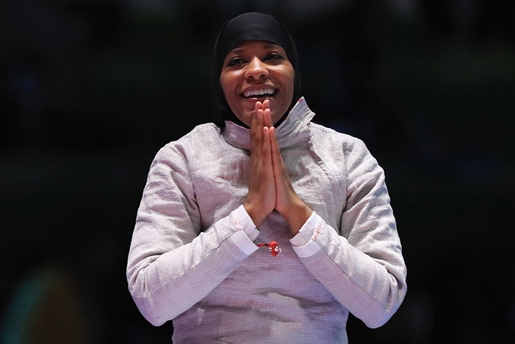 Ibtihaj Muhammad Becomes First Woman to Compete and Place for Team USA Wearing a Hijab
