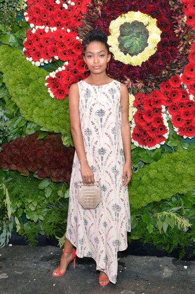 Look of the Day: Yara Shahidi Does Florals Right in Ethereal Flowing Dress