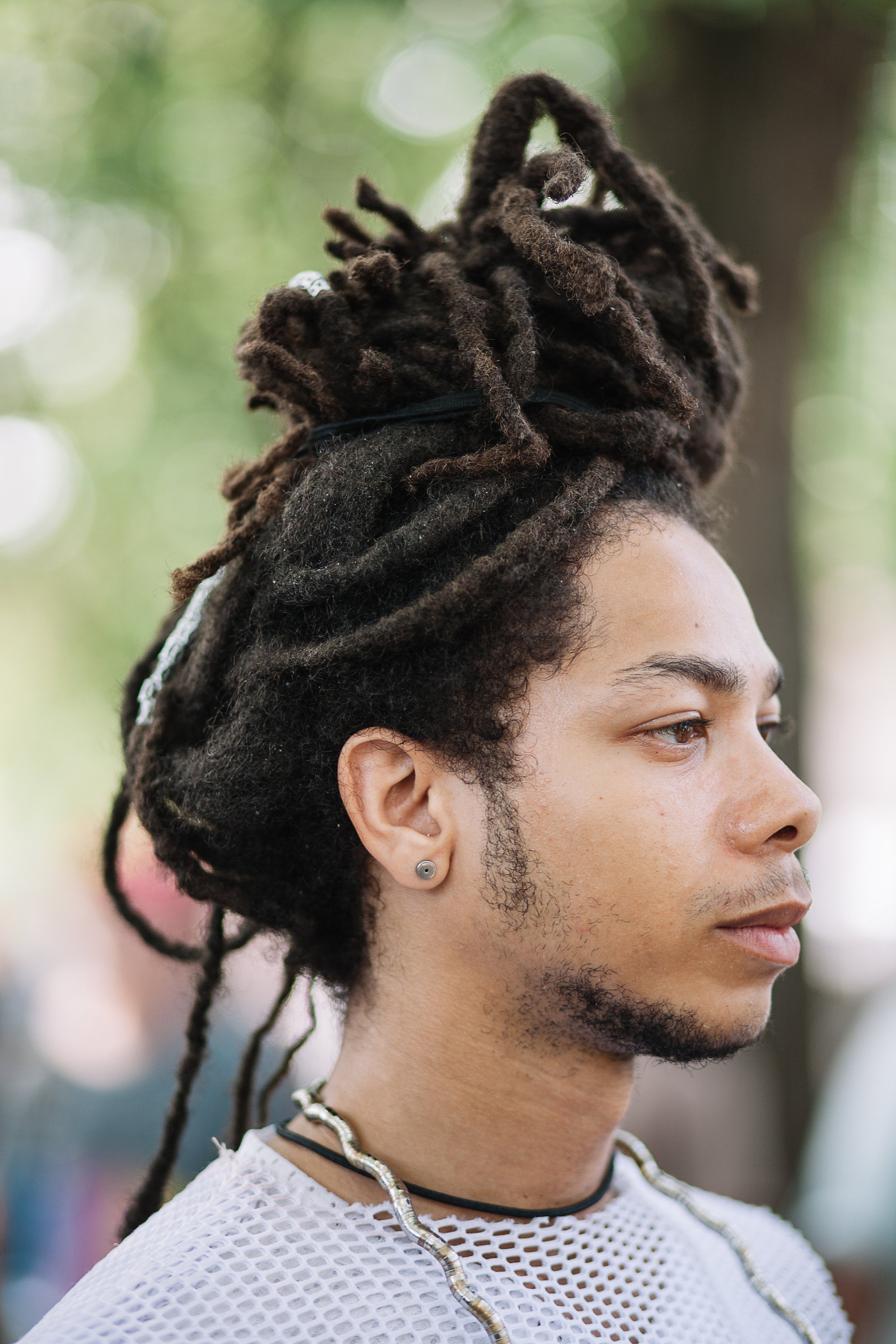 Beautiful Black Men Sporting The Coolest Hairstyles at AFROPUNK
