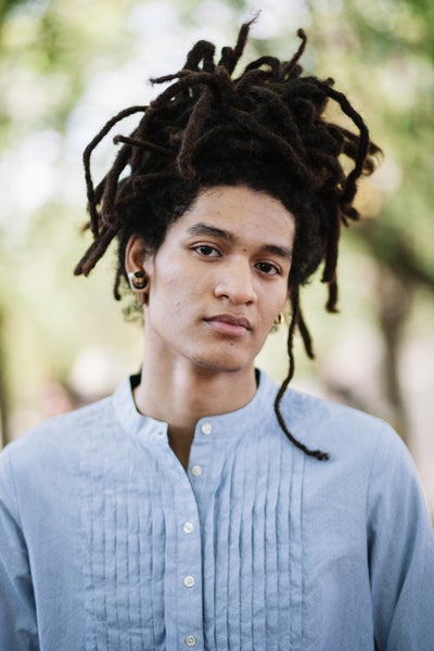 Beautiful Black Men Sporting The Coolest Hairstyles at AFROPUNK