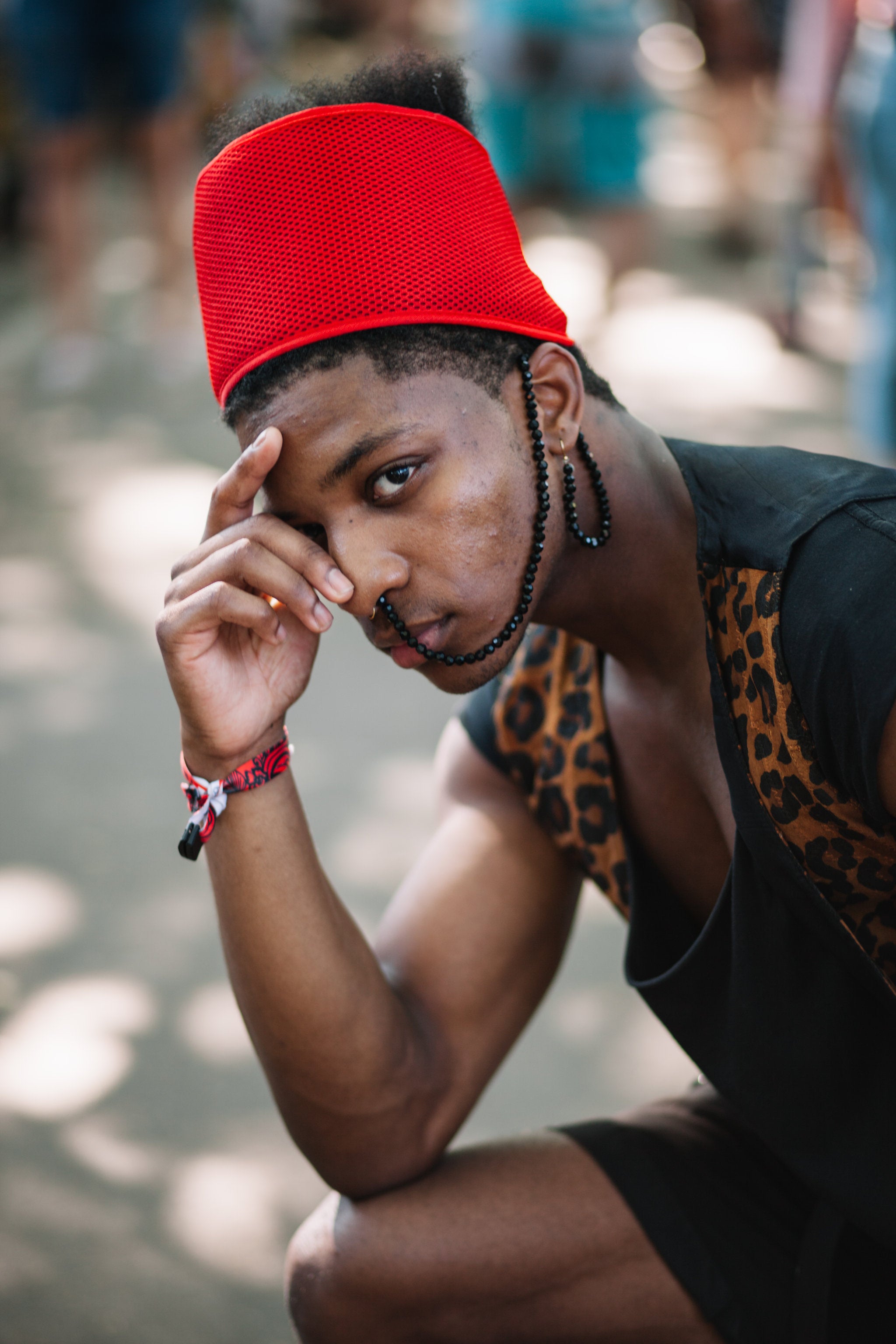 Beautiful Black Men Sporting The Coolest Hairstyles at AFROPUNK
