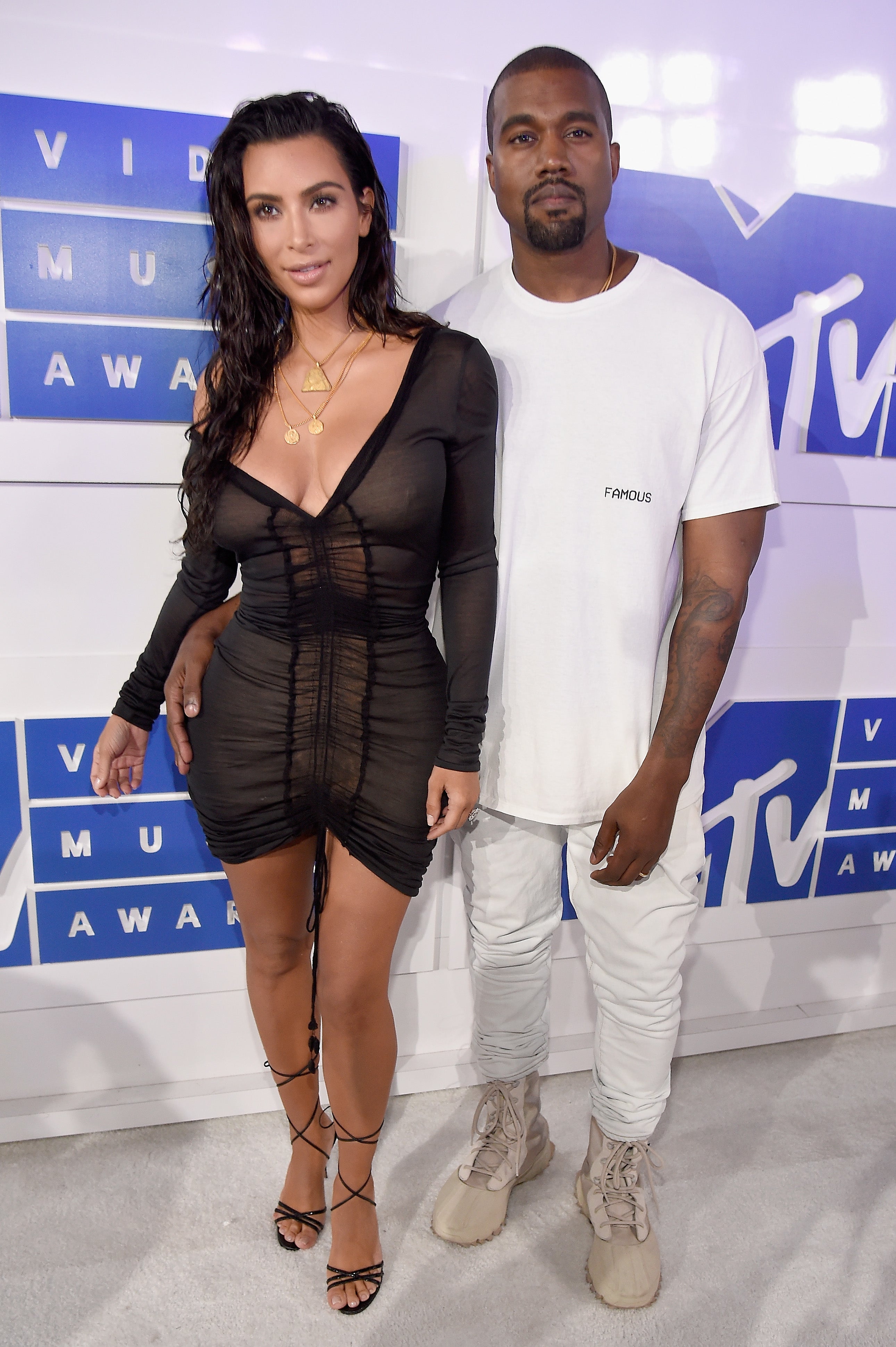 Kanye West And Kim Kardashian West Wow On The VMAs Red Carpet
