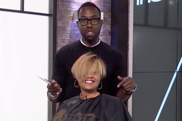 Watch As FLOTUS' Hairstylist Transforms Our Entertainment Director's Hair Into A Chic Undercut
