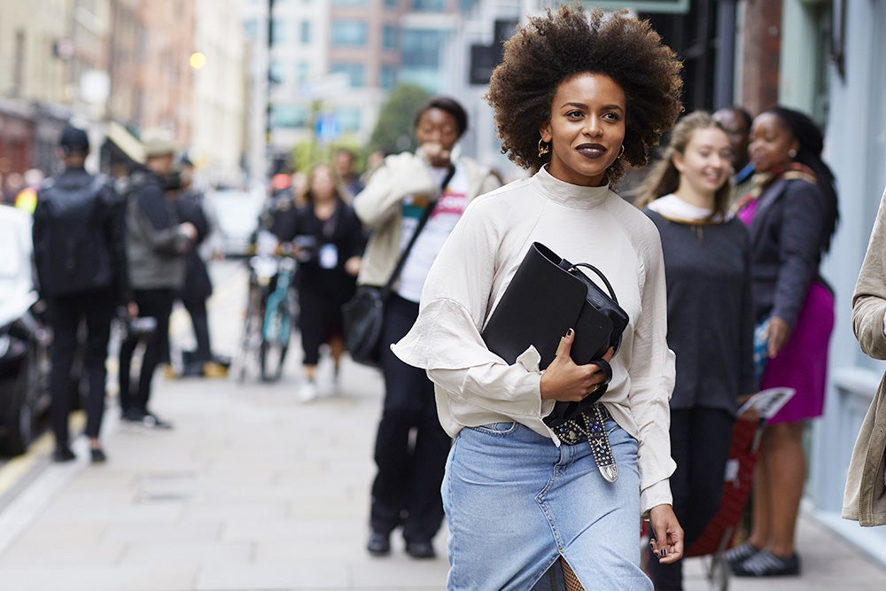 All The Beautiful Black Women Slaying Street Style at London Fashion Week 
