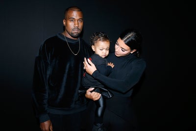 Kanye West shares family holiday photo with Kim, North, and Saint