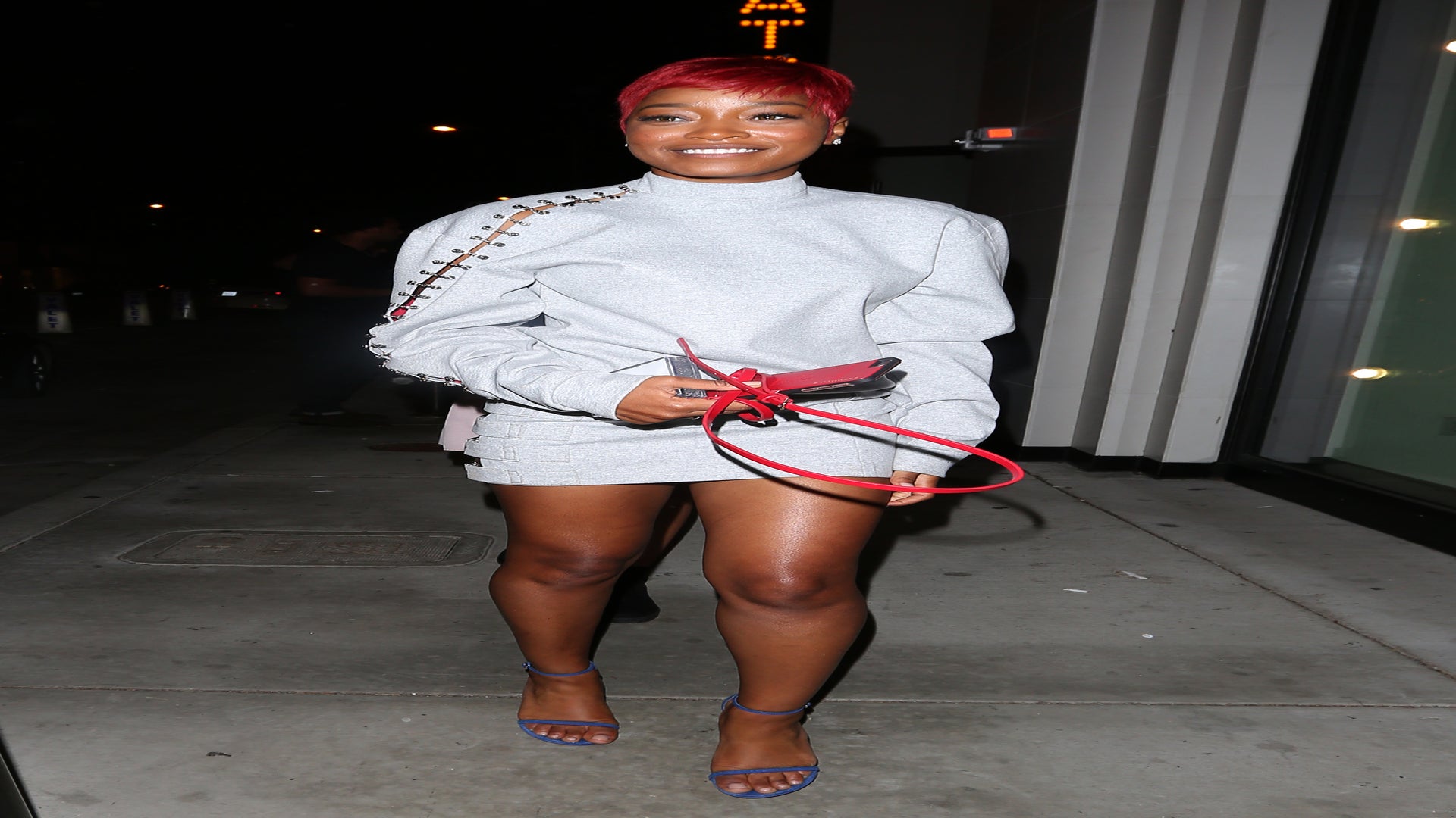 Look of the Day: Keke Palmer Keeps it Cool in Chic Sweatshirt Dress