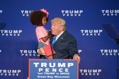 Donald Trump Tried To Kiss A Little Girl At A Rally And Her Reaction Was Priceless
