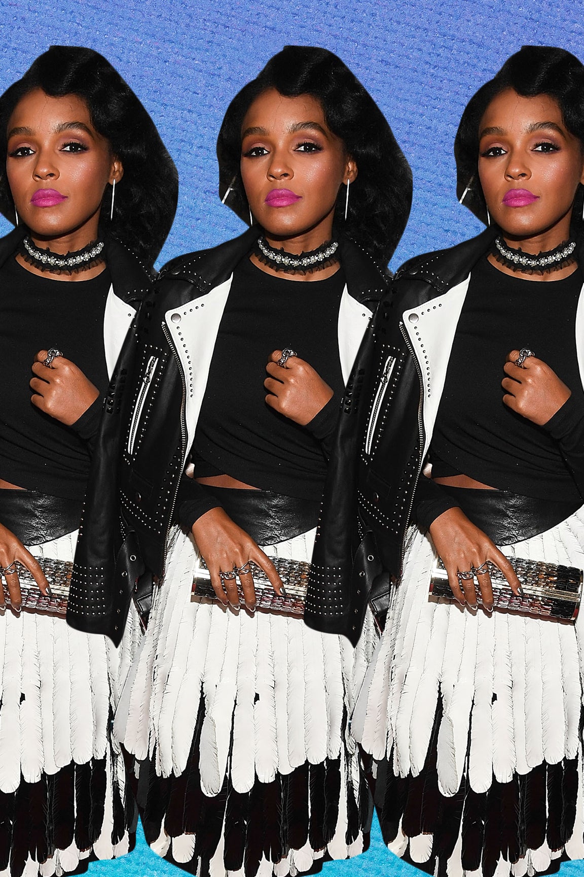 Janelle Monae’s Black and White Leather Look Will Give You So Much Life