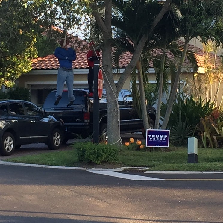 This Trump Supporter's Racist Halloween Display Is Absolutely Disgraceful

