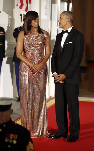 First Lady Michelle Obama’s Iconic State Dinner Style Moments