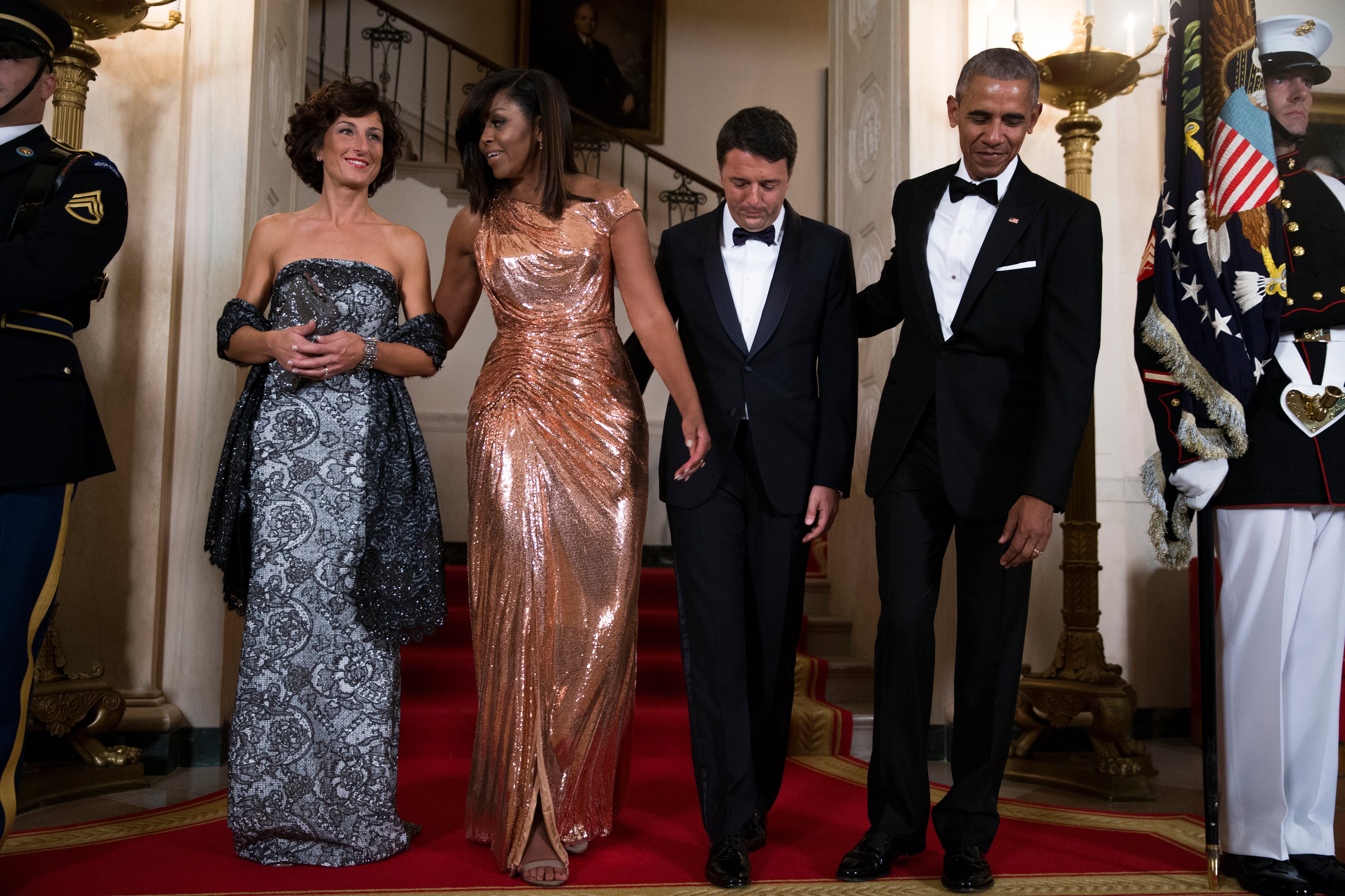Michelle Obama's Hair Is Laid To Perfection For Her Final State Dinner
