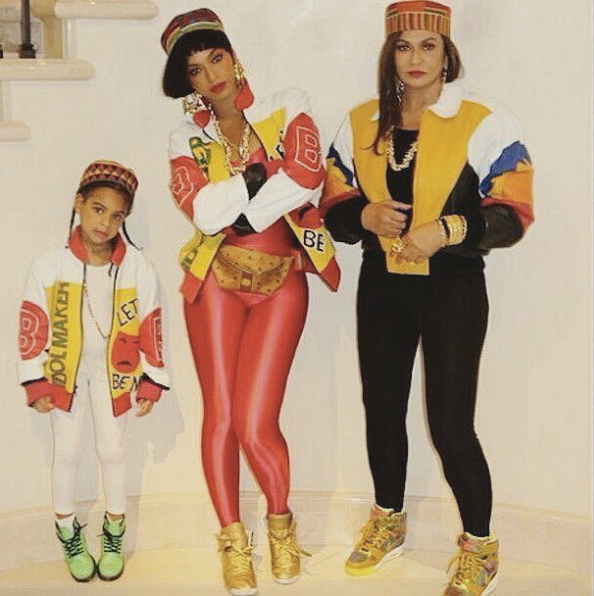 Beyoncé, Jay Z, Blue Ivy And Tina Lawson Slay Their 80s-Inspired Halloween Costumes
