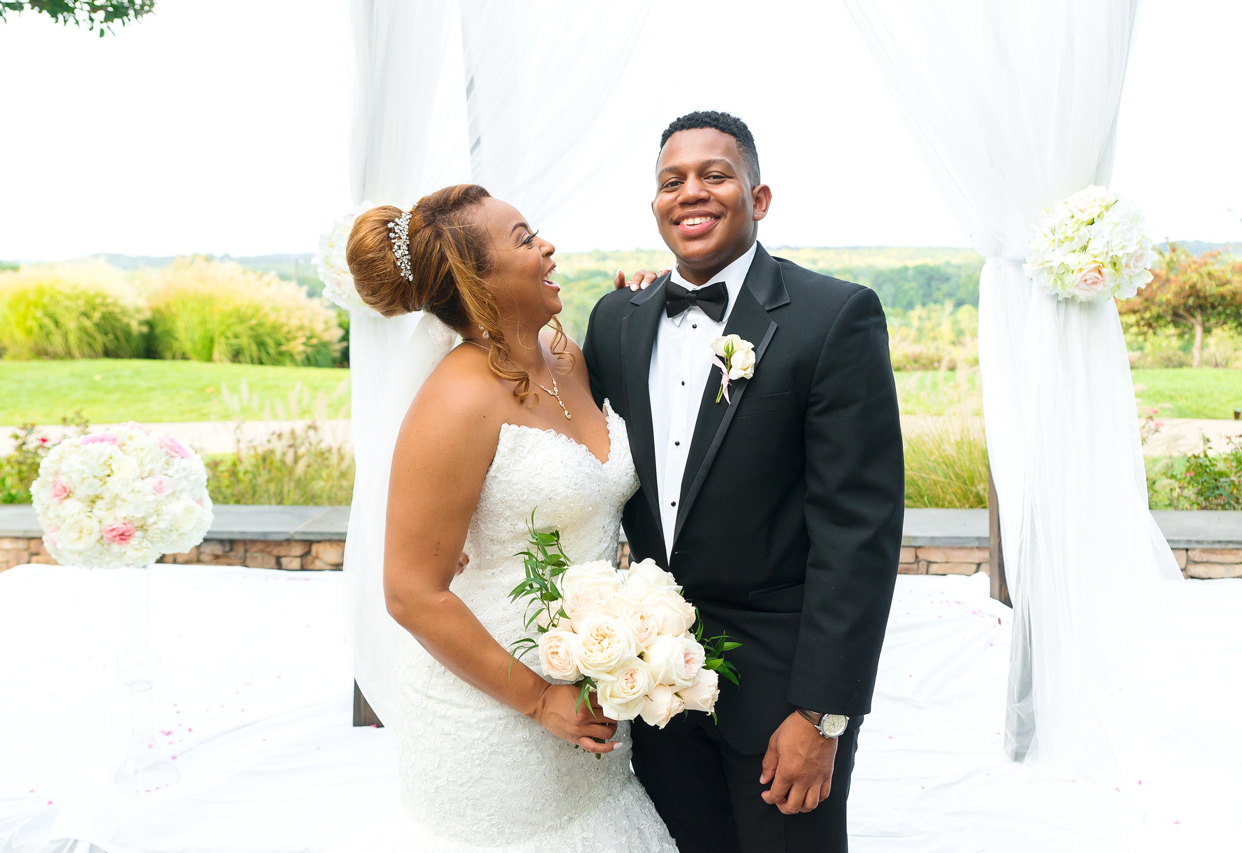 Bridal Bliss: Aisha and Justin's Virginia Wedding Photos Are As Sweet As Pie
