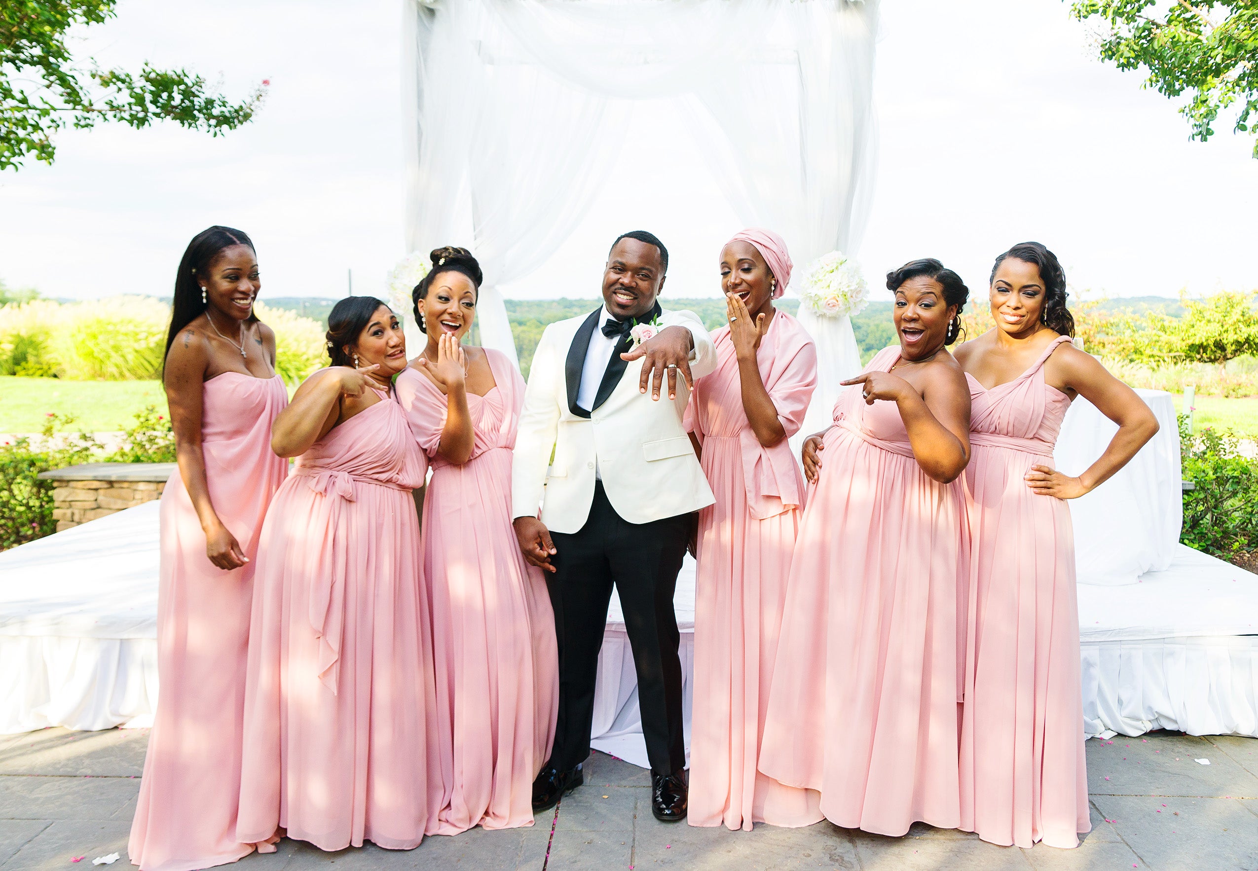 Bridal Bliss: Aisha and Justin's Virginia Wedding Photos Are As Sweet As Pie
