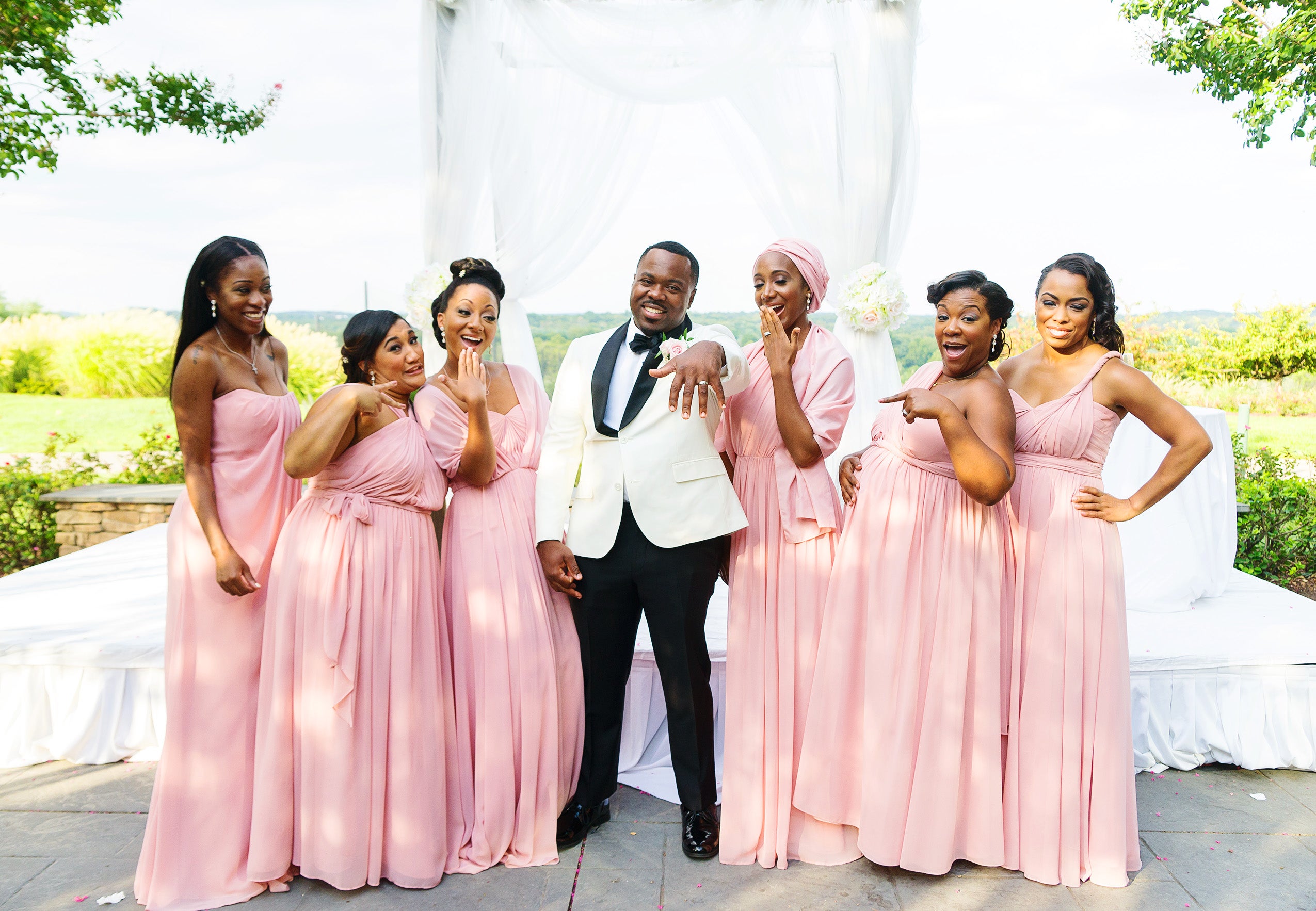 Bridal Bliss: Aisha and Justin's Virginia Wedding Photos Are As Sweet As Pie
