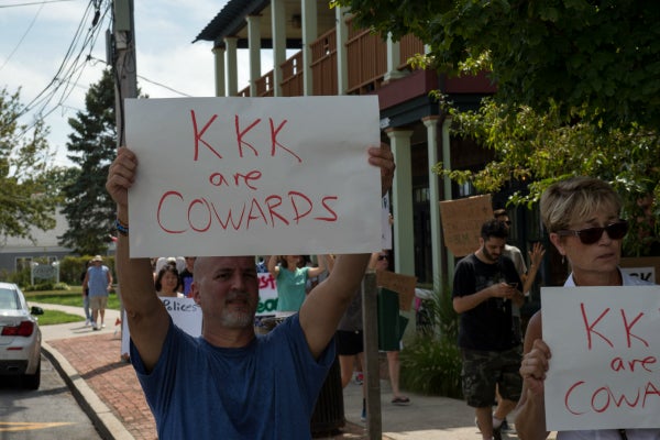 Black Sheriff Candidate Targeted With Racist KKK Graffiti On Campaign Sign 
