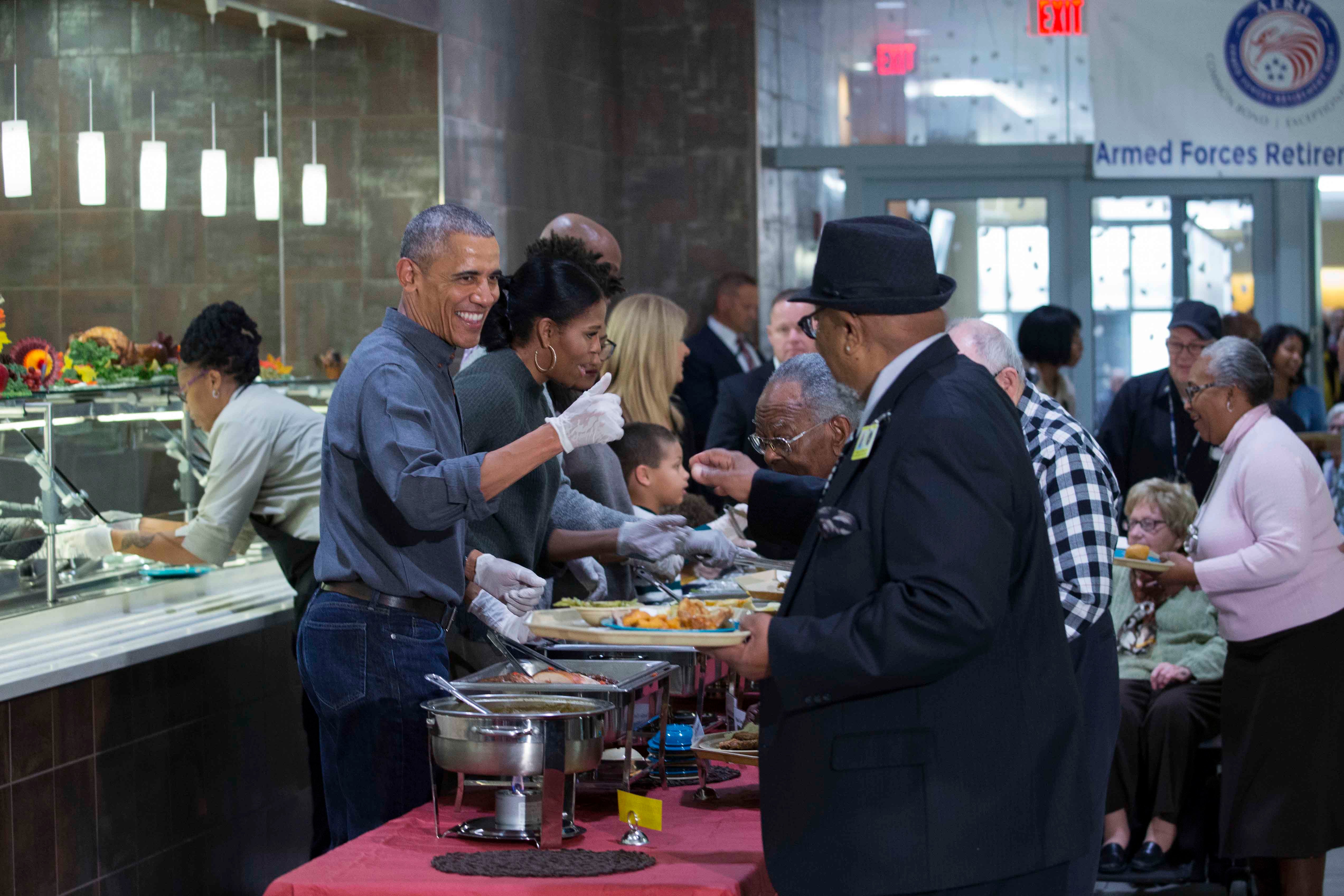 President Obama, Russell Westbrook, Mayor Aja Brown and many more show us how giving back is a great way of giving thanks
