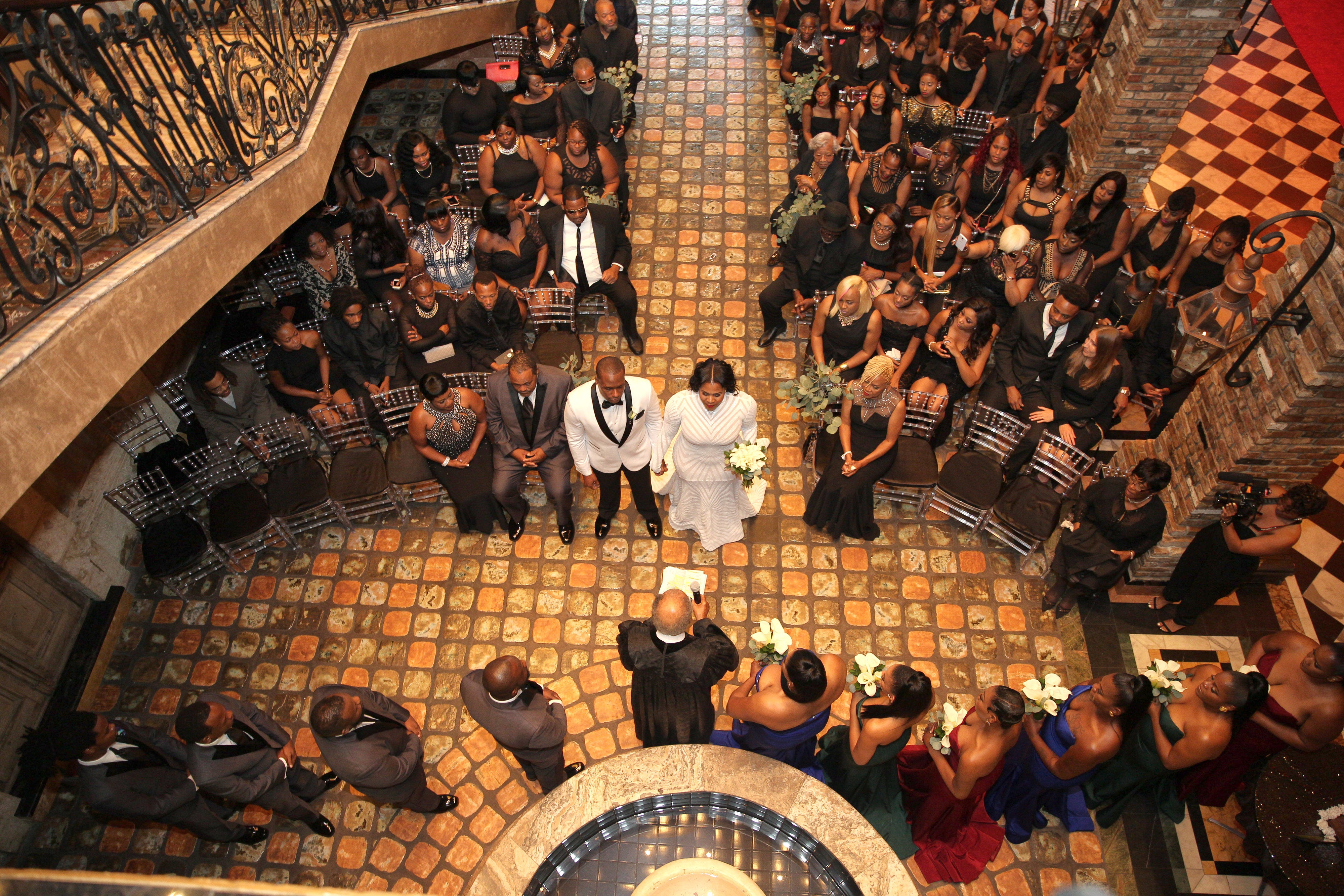 Bridal Bliss: Donald And Erica's All Black Wedding Affair Was Major Glamour Goals
