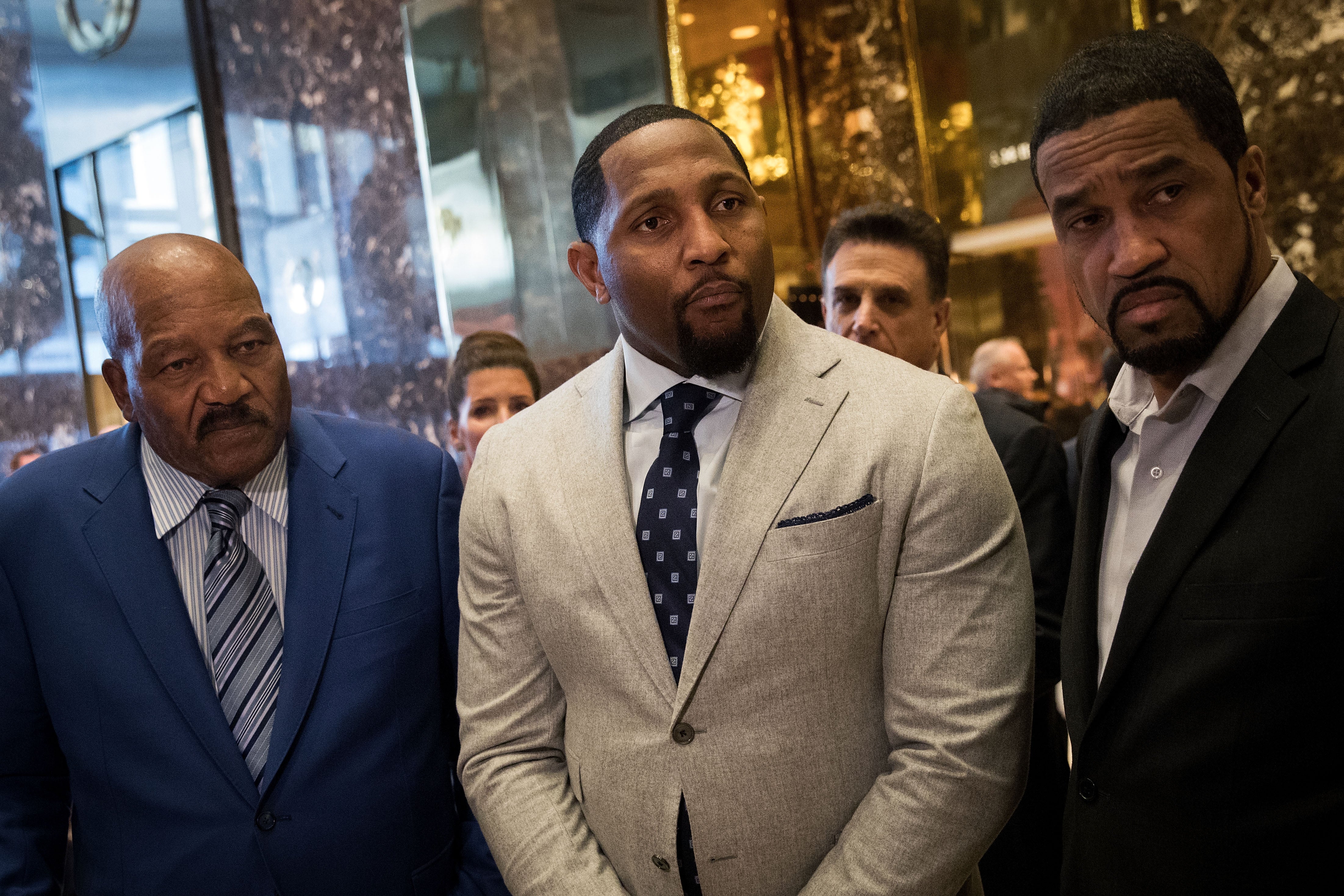 What Is Going On?! Ray Lewis And Jim Brown Meet With Donald Trump