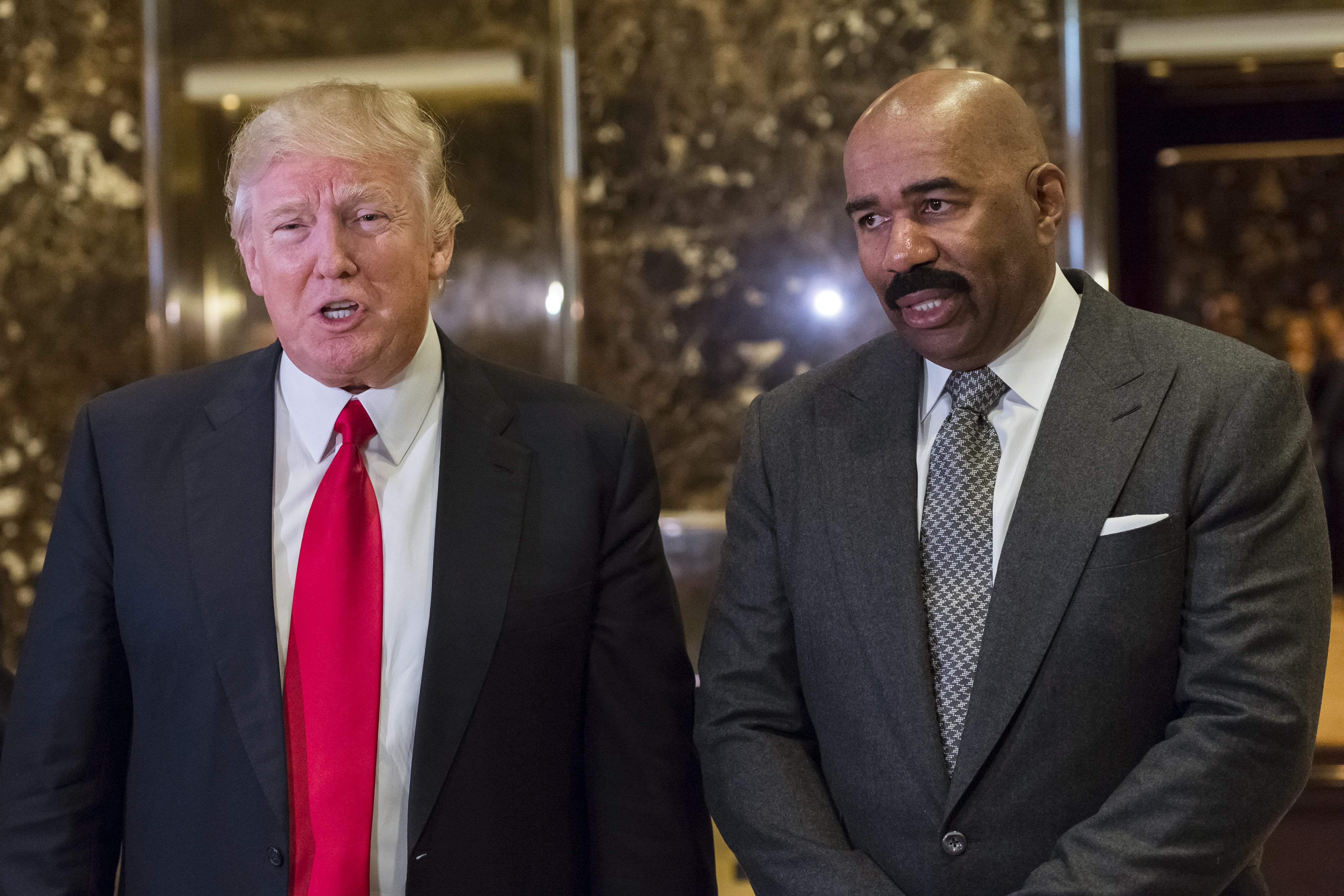 #SayWhat: Steve Harvey Meets With Trump -- And Nobody Understands Why
