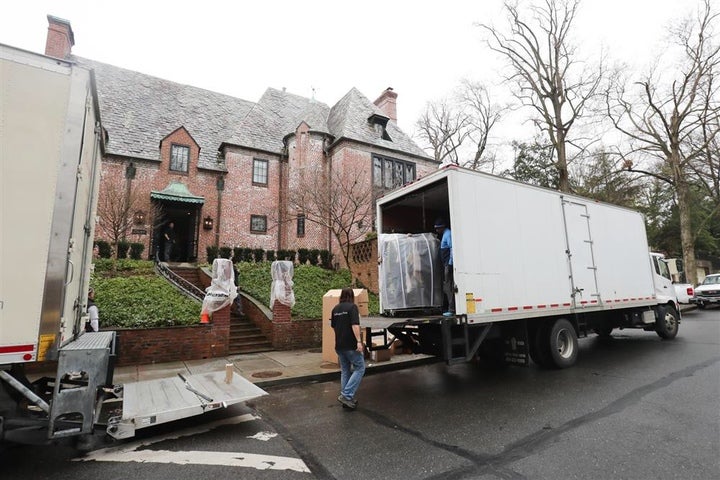The Time Has Come: Moving Vans Spotted Outside the Obama Family’s New D.C. Home
