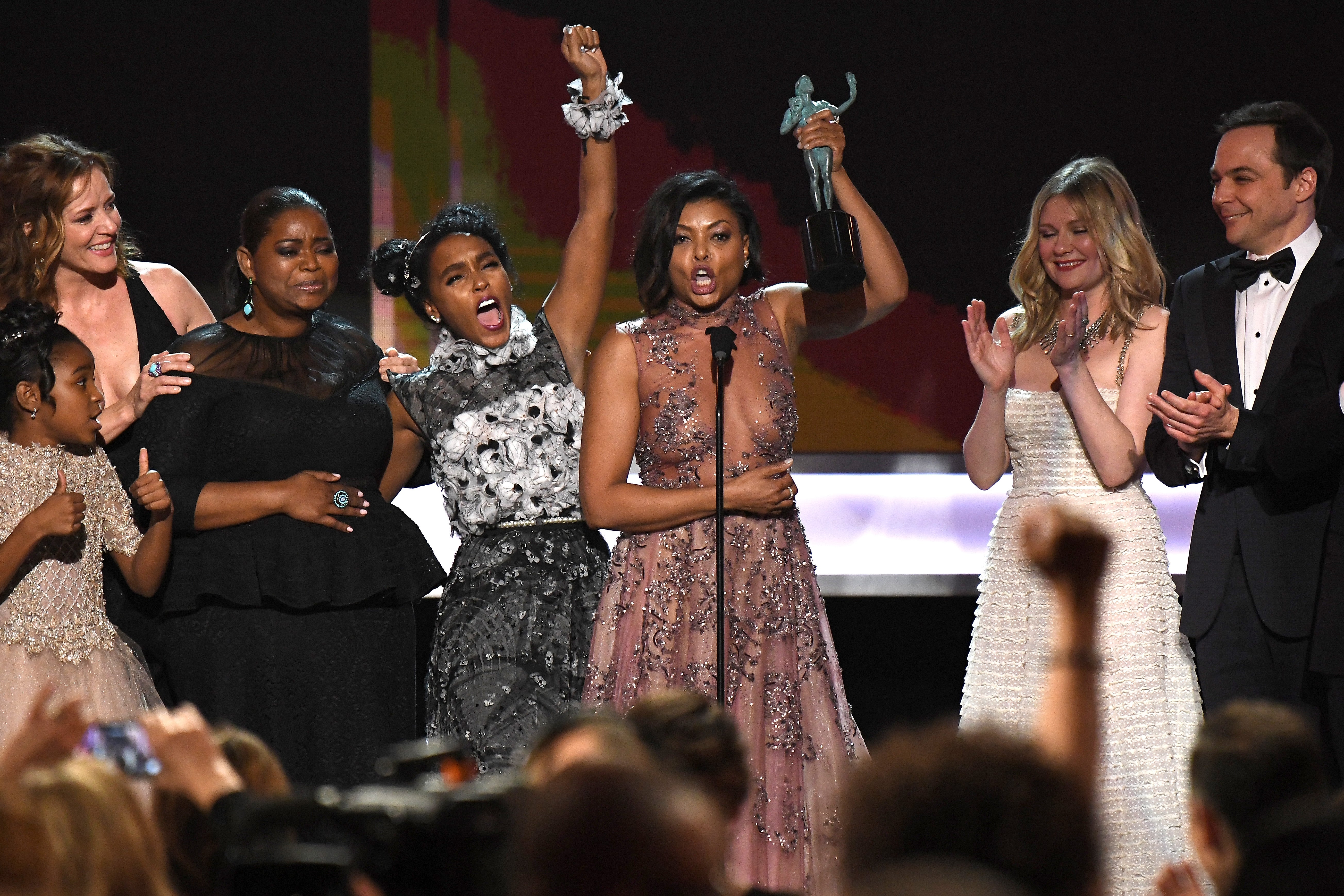 Black Girls Slay! ‘Hidden Figures’ Cast Wins SAG Award For Ensemble In A Motion Picture