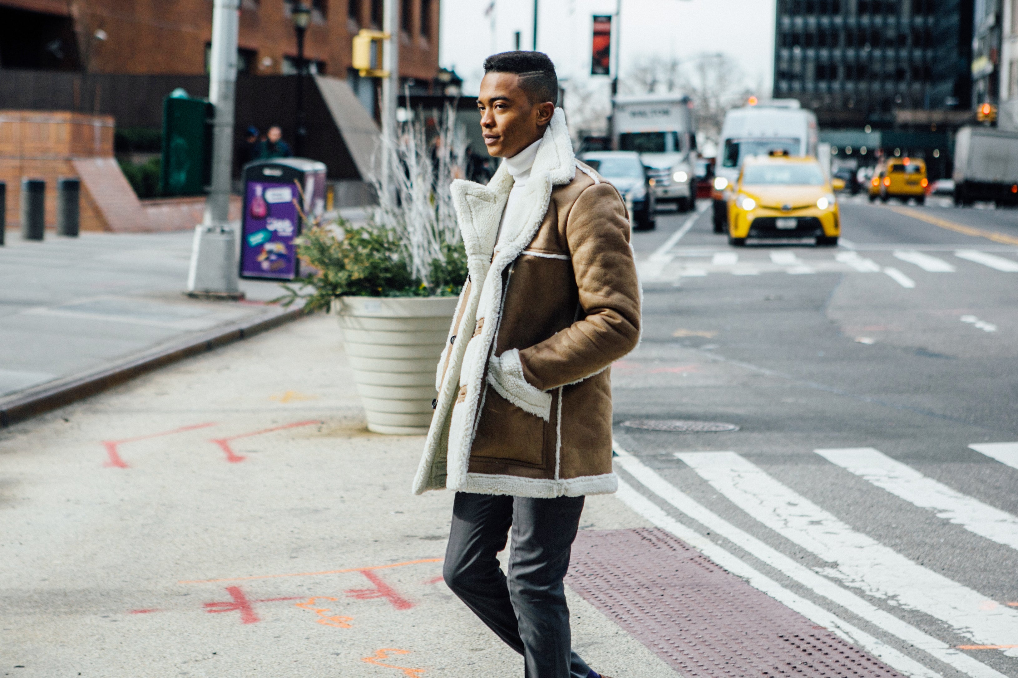 The Snow Didn't Stop The Fashion Parade at Men's Fashion Week in New York City
