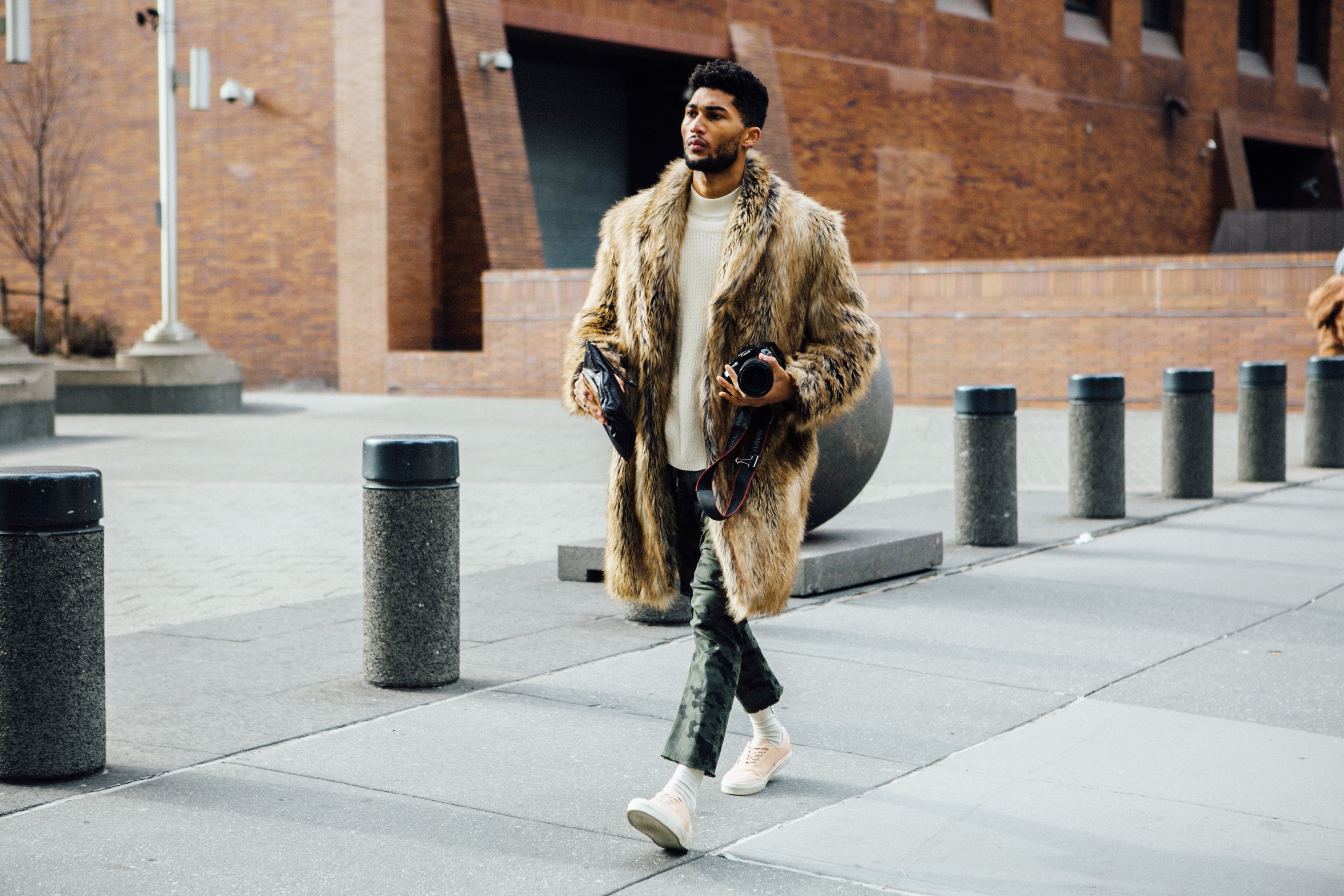 The Snow Didn't Stop The Fashion Parade at Men's Fashion Week in New York City
