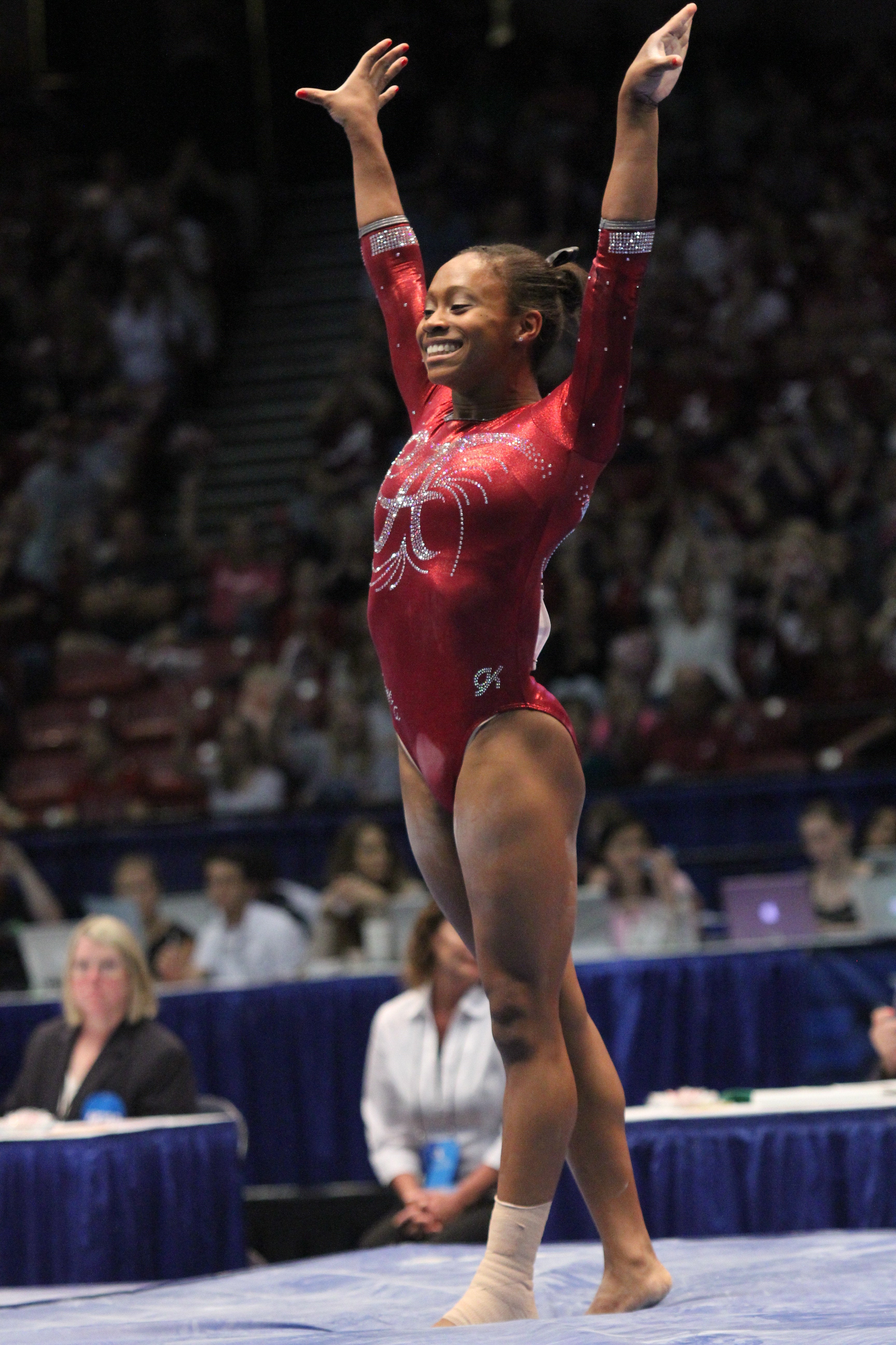 Watch This Gymnast Milly Rock Her Routine To A Near Perfect Score