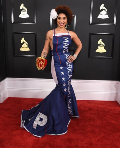 The Singer Who Wore A Pro-Trump Dress To The Grammys Is Seeing A Spike In Sales