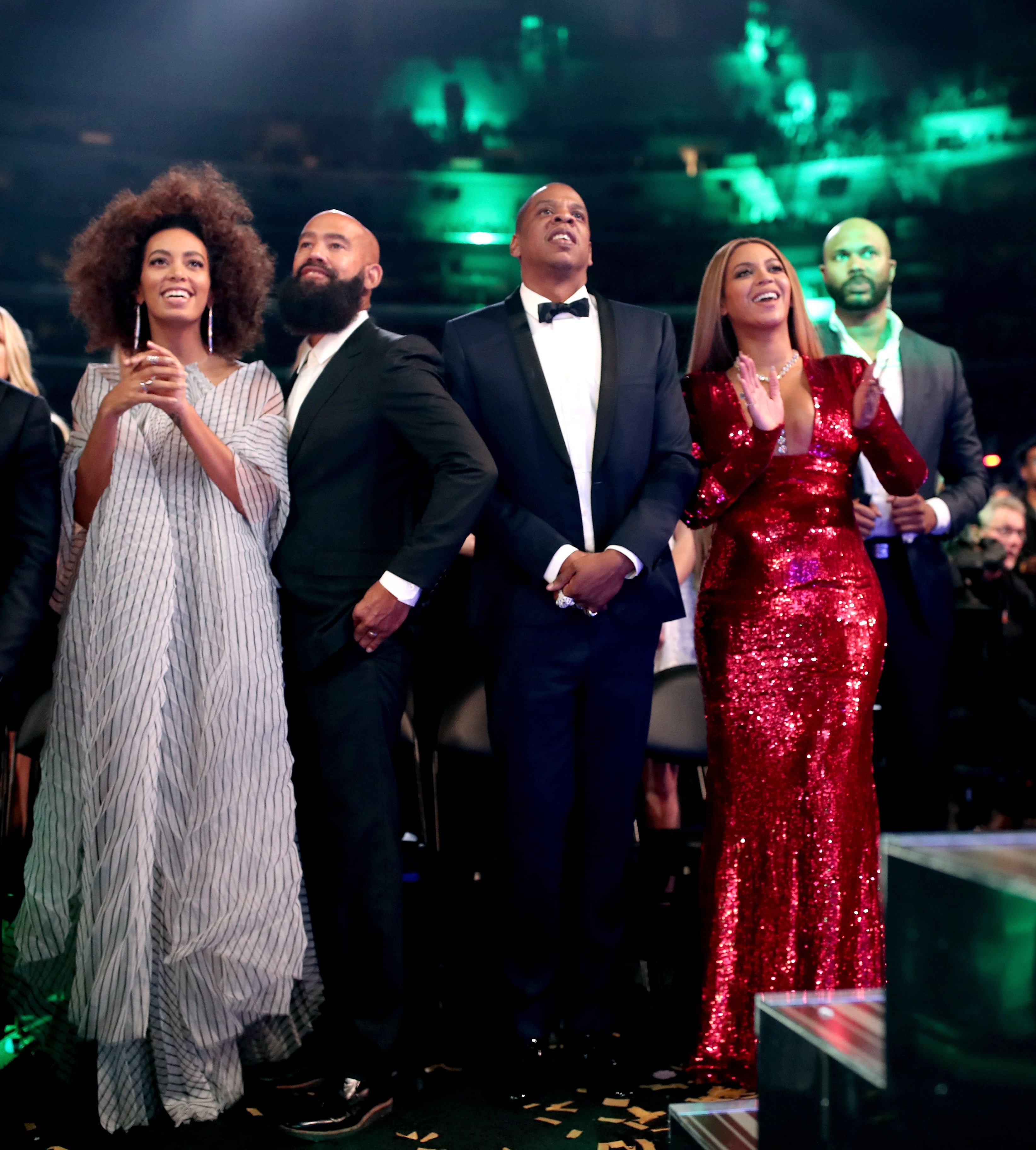 Beyoncé and Solange Exude Pure Joy As They Celebrate Their Big Grammy Wins With Their Husbands
