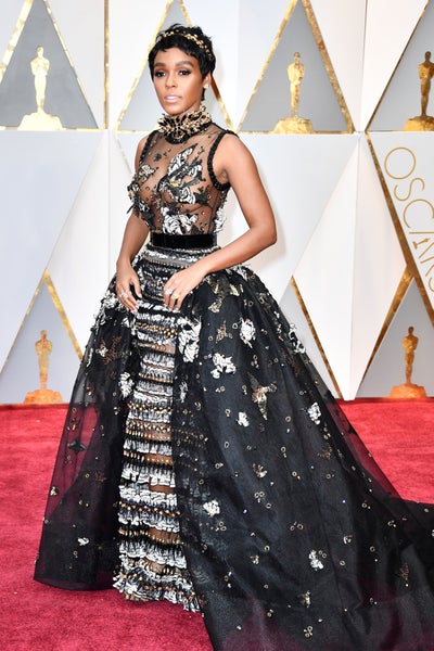 Janelle Monae Looks Like Royalty on 2017 Oscars Red Carpet