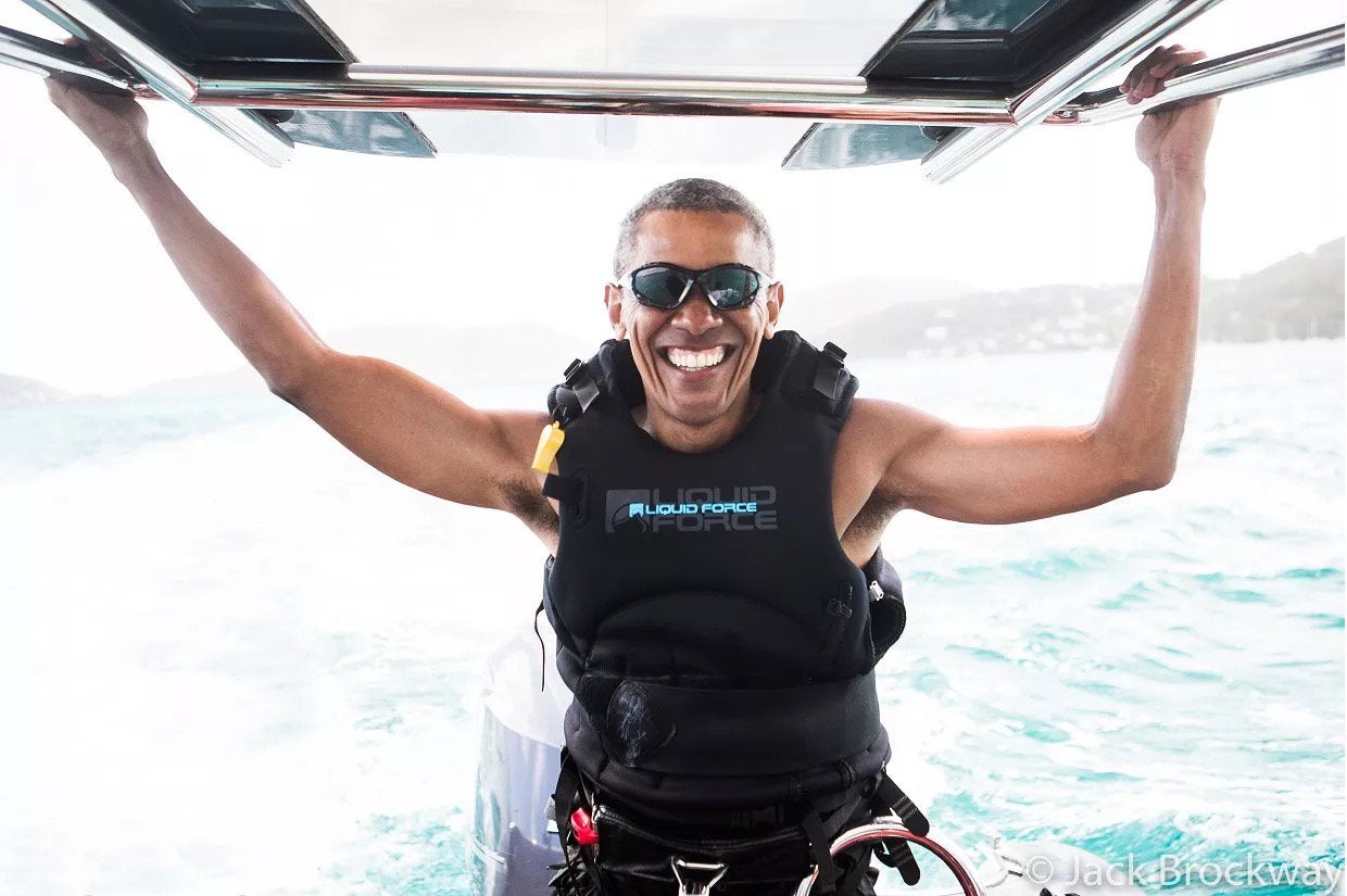 Barack Obama Went from the White House to Whitecaps on Billionaire Richard Branson’s Private Island