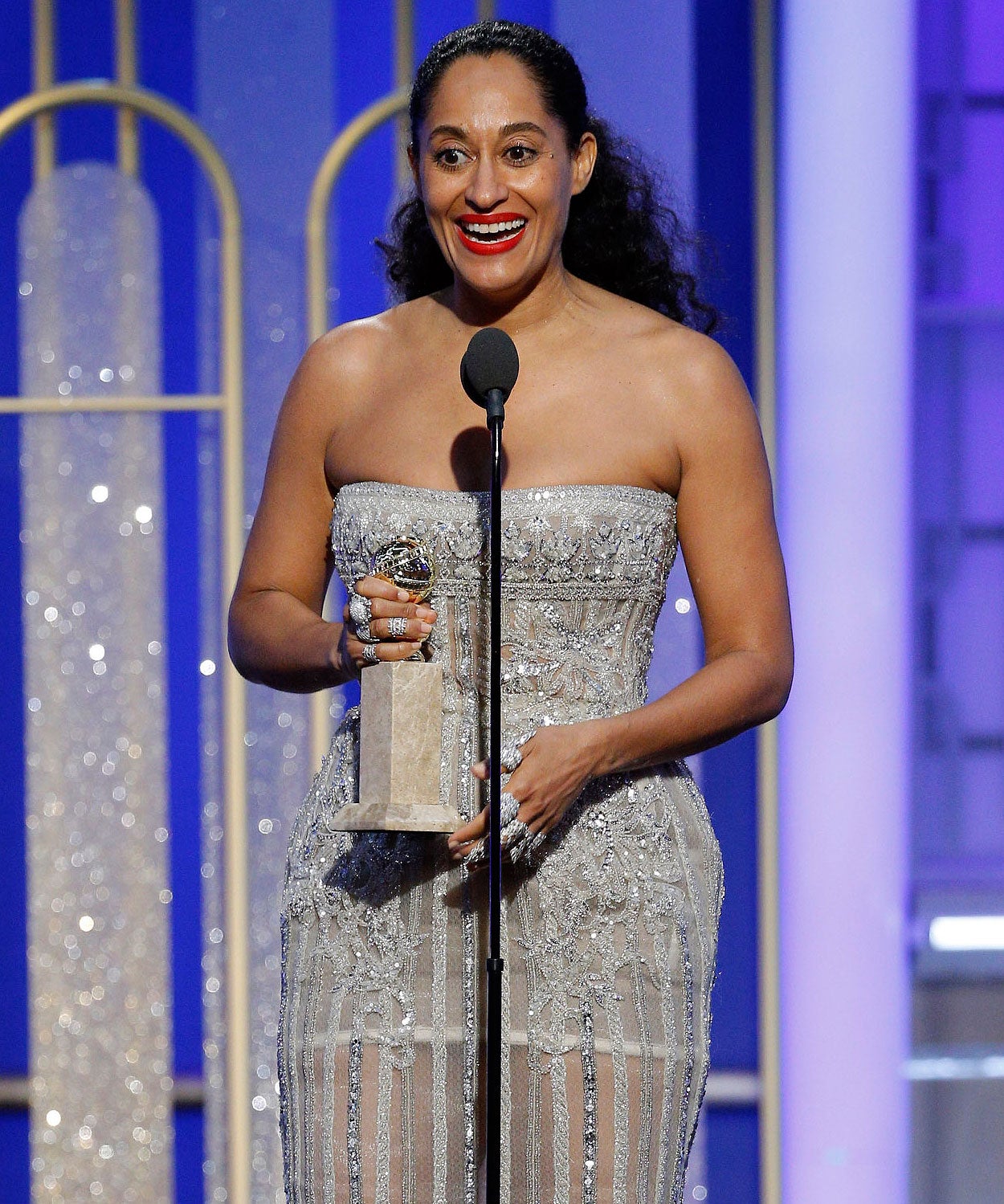 Tracee Ellis Ross on How She Really Uses Her Golden Globe Award: 'I Have Pounded Chicken with It'
