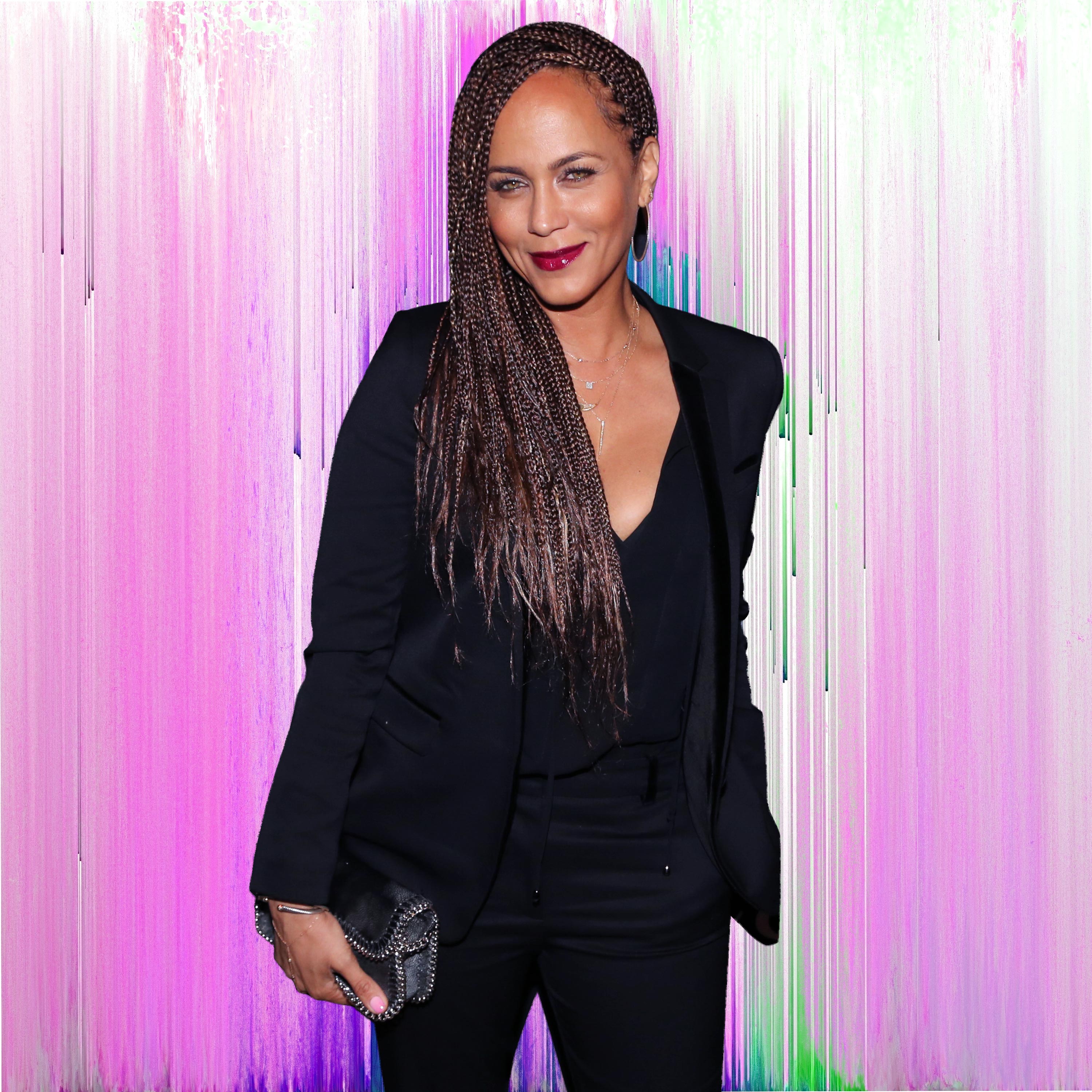 Nicole Ari Parker's Braids and Berry Lipstick Are the Perfect Spring Combo
