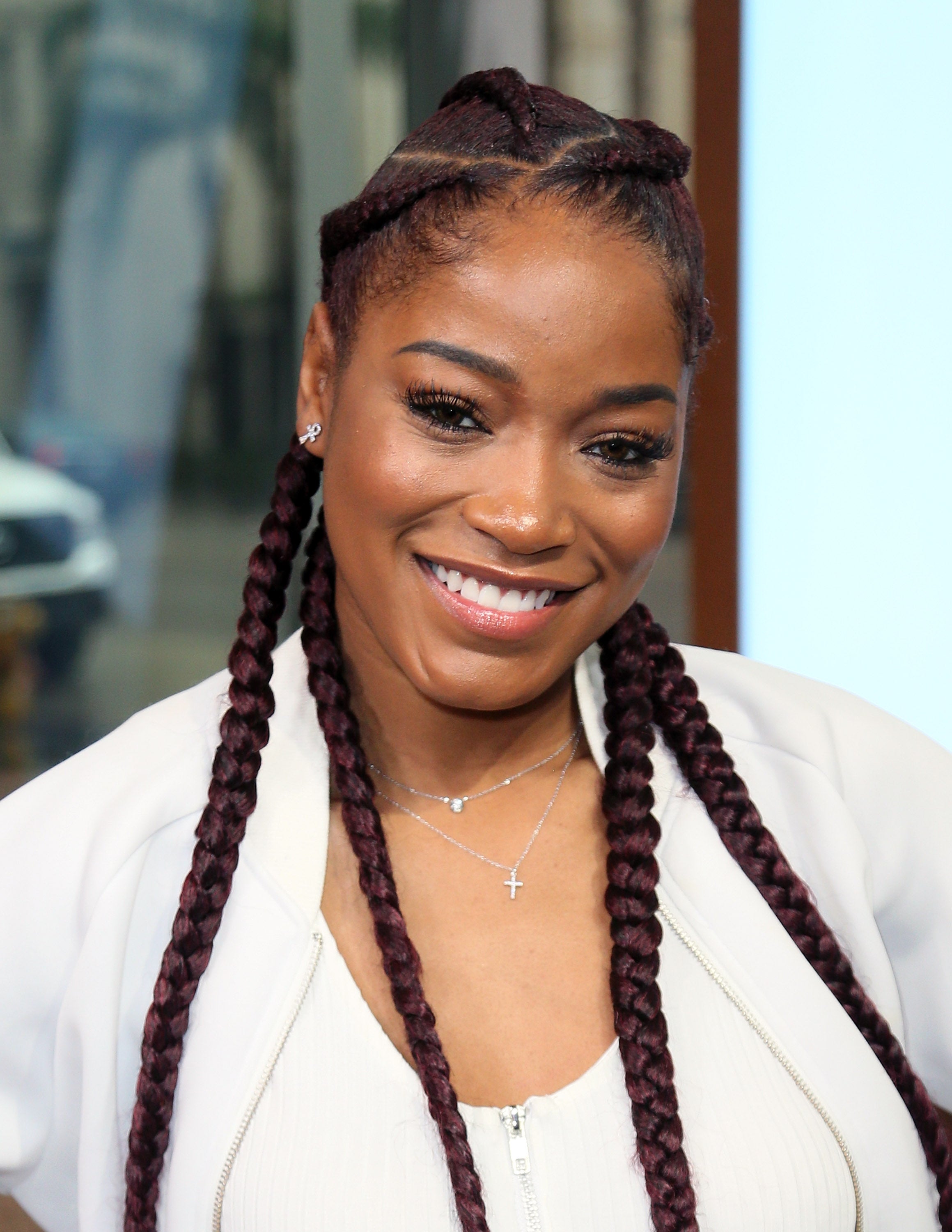 black celebrities with braids