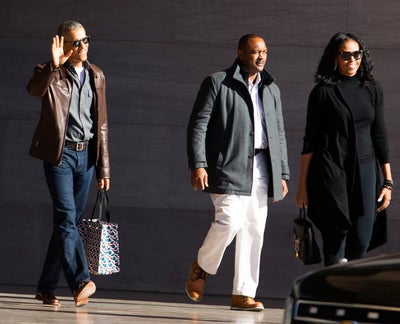 We’re Obsessed with Michelle Obama’s Edgy Yet Functional Black Tote
