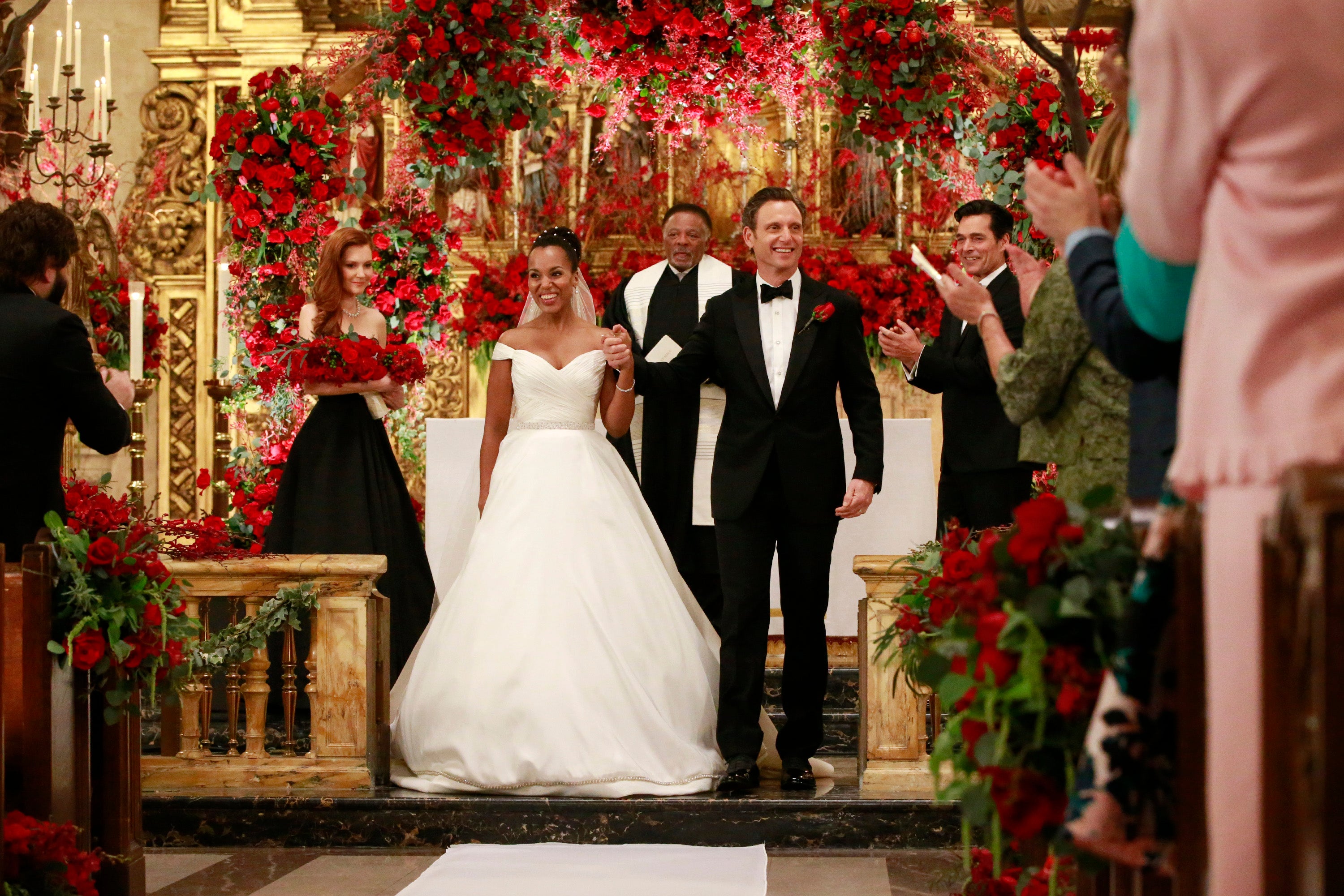 Scandal's Olivia Pope Wears $4,500 Anne Barge Wedding Gown in 100th Episode — the Truth Behind the Dress
