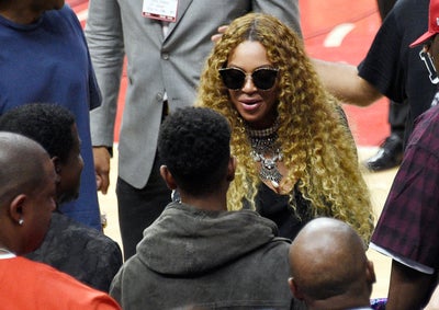 Beyoncé At Clippers Game